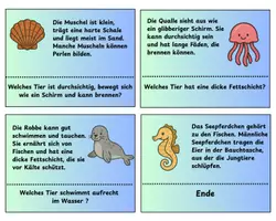 Vorschau - Stationenlernen - Materialpaket Meerestiere - Seite 3