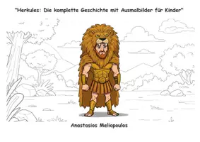 Vorschau - Mal- und Bastelvorlagen - Herkules: Die komplette Geschichte mit Ausmalbildern für Kinder - Deckblatt