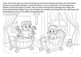 Vorschau - Mal- und Bastelvorlagen - Herkules: Die komplette Geschichte mit Ausmalbildern für Kinder - Seite 3