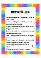 Vista previa - Juegos / Gamificación - Tarjetas de siglas Juego para aprender - página 1