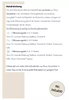 Vorschau - Arbeitsblätter - Sommerferien Sommer Arbeitsblatt Wortschatz differenziert - DaZ DaF - Seite 1