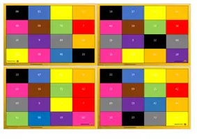 Vista previa - Juegos / Gamificación - Bingo colores y numerales - página 3