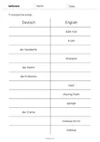 Vorschau - Arbeitsblätter - Bathroom: Vocabulary Mini Test (Englisch) - Seite 3