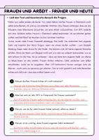 Vorschau - Arbeitsblätter - Frauen und Arbeit - früher und heute - Seite 1