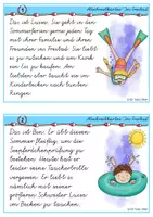 Vorschau - Arbeitsblätter - Lese- & Abschreibkartei - Im Freibad Vereinfachte Ausgangsschrift - Seite 2