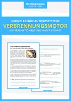 Vorschau - Arbeitsblätter - Technik - Verbrennungsmotor - Deckblatt