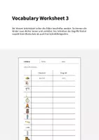 Vorschau - Arbeitsblätter - Camping: Vocabulary Worksheet 3 (Englisch) - Seite 1