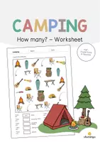Vorschau - Arbeitsblätter - Camping: How many? – Worksheet (Englisch) - Deckblatt