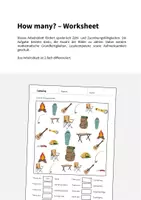 Vorschau - Arbeitsblätter - Camping: How many? – Worksheet (Englisch) - Seite 1