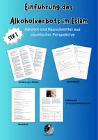 Vorschau - Arbeitsblätter - Alkohol und Rauschmittel aus islamischer Perspektive - Deckblatt