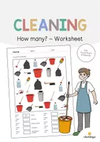 Vorschau - Arbeitsblätter - Cleaning: How many? – Worksheet (Englisch) - Deckblatt