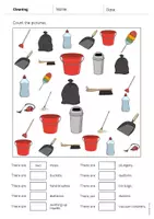 Vorschau - Arbeitsblätter - Cleaning: How many? – Worksheet (Englisch) - Seite 3