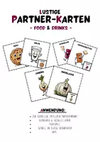 Vorschau - Spiele - Paarkarten / Partnerkarten (Thema: Essen & Getränke; Lebensmittel) - Deckblatt