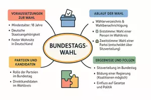 Vorschau - Arbeitsblätter - Arbeitsblatt "Bundestagswahl" + Onlineübung & MP3 + Mindmap + Infografik - Seite 3