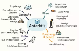 Vorschau - Arbeitsblätter - Arbeitsblatt zum Thema "Antarktis" + Onlineübung & MP3 + Mindmap + Infografik - Seite 3