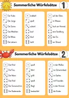Vorschau - Aufgabenkarten - Sommerliche Würfelsätze - Seite 2