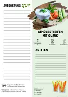 Vorschau - Arbeitsblätter - Vegetarisches Rezept Gemüsestreifen mit Quark-Dip ab 5. Klasse - Seite 3