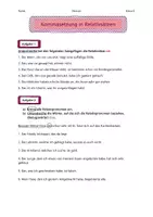 Vorschau - Arbeitsblätter - Kommasetzung Relativsätze - Seite 1