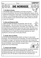 Vorschau - Arbeitsblätter - Lesetext - Die Nordsee (Klasse 1-2) - Seite 2