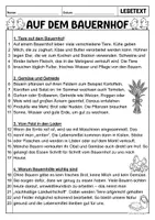 Vorschau - Arbeitsblätter - Lesetext - Auf dem Bauernhof (Klasse 1-2) - Seite 2