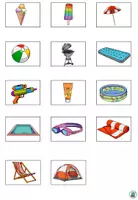 Vorschau - selbst erstellte Cliparts/Grafiken - Symbole fürs Vokabelheft "der Sommer" DaZ - Seite 2