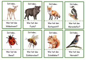 Vorschau - Bildkarten - "Ich habe..., Wer hat...?" zu: Waldtiere & Stockwerke des Waldes - Seite 2