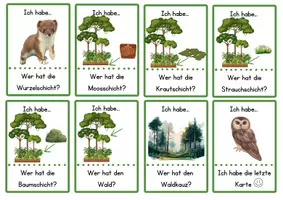 Vorschau - Bildkarten - "Ich habe..., Wer hat...?" zu: Waldtiere & Stockwerke des Waldes - Seite 3