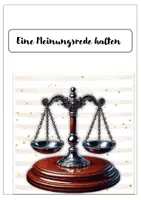 Vorschau - Arbeitsblätter - Eine Meinungsrede halten + LÖSUNGSTEIL - Seite 1