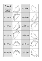 Vorschau - Spiele - Domino Satz des Pythagoras (Hypotenuse berechnen) - Seite 3