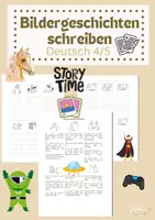 Vorschau - Arbeitsblätter - Bildergeschichte schreiben Klasse 4/5 - Deckblatt