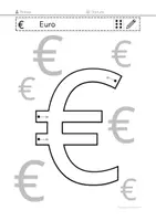 Vorschau - Arbeitsblätter - Eurozeichen schreiben, 1 Euro bis 10 Euro - Seite 2
