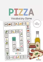Vorschau - Stationenlernen - Pizza: Vocabulary Game (Englisch) - Deckblatt