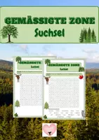 Vorschau - Arbeitsblätter - Gemäßigte Zone - Suchsel - Deckblatt