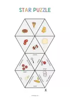 Vorschau - Stationenlernen - Pizza: Star Puzzle (Englisch) - Seite 2