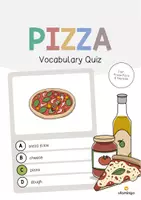 Vorschau - Spiele - Pizza: Vocabulary Quiz (Englisch) - Deckblatt