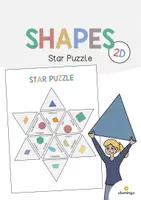 Vorschau - Stationenlernen - 2D Shapes: Star Puzzle (Englisch) - Deckblatt