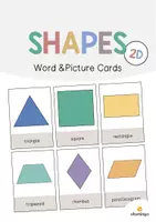 Vorschau - Poster - 2D Shapes / Formen: 20+ Bildkarten auf Englisch (Flashcards & Tafelmaterial) - Deckblatt