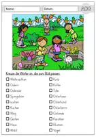 Vorschau - Arbeitsblätter - Wimmelbild Ostern, lesen und schreiben, Arbeitsblätter - Seite 3