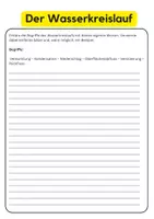 Vorschau - Arbeitsblätter - Wasser Lernheft – Lückentexte, Fragen und Fachbegriffe - Seite 3