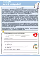 Vorschau - Arbeitsblätter - Was ist für mich Gesundheit? (Gesundheitsbegriff WHO) - Seite 1