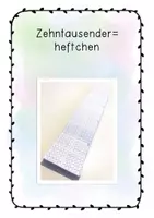 Vorschau - Mal- und Bastelvorlagen - Zehntausenderheftchen - Deckblatt