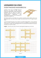 Vorschau - Arbeitsblätter - Technik - Leonardo Da Vinci (Selbsttragende Bogenbrücke) - Seite 3
