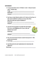 Vorschau - Arbeitsblätter - Sachaufgaben Übung, Vorbereitung und TÜ sowie Verdoppeln, Halbieren - Deckblatt