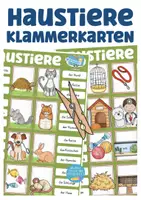 Vista previa - Juegos / Gamificación - HAUSTIERE Deutsch / Alemán Klammerkarten (Clip Cards) - Portada