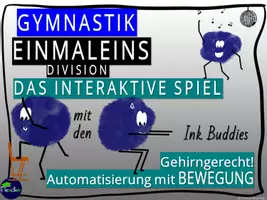 Vorschau - Stundenentwürfe - Bewegtes Kopfrechnen: Gymnastik - 1x1 Division - Seite 2