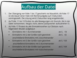 Vorschau - Stundenentwürfe - Bewegtes Kopfrechnen: Gymnastik - 1x1 Division - Seite 3