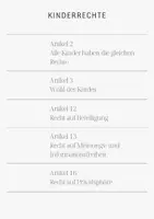 Vorschau - Mal- und Bastelvorlagen - Kinderrechte Vorlage zur Verbildlichung - Deckblatt