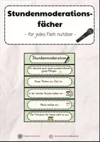 Vorschau - Anderer Materialtyp - Stundenmoderationsfächer - Deckblatt