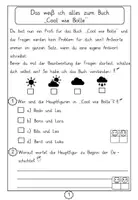 Vorschau - Fördermaterial/Inklusion - "Cool wie Bolle" differenzierte Überprüfung zum Leseverständnis für den GU - Seite 1