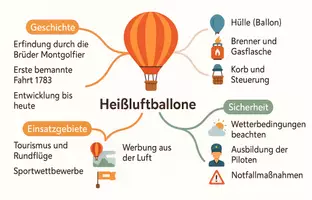 Vorschau - Arbeitsblätter - Arbeitsblätter zum Thema "Wie können Heißluftballone fliegen?" + Lösung & MP3 + Mindmap + Infografik - Seite 3